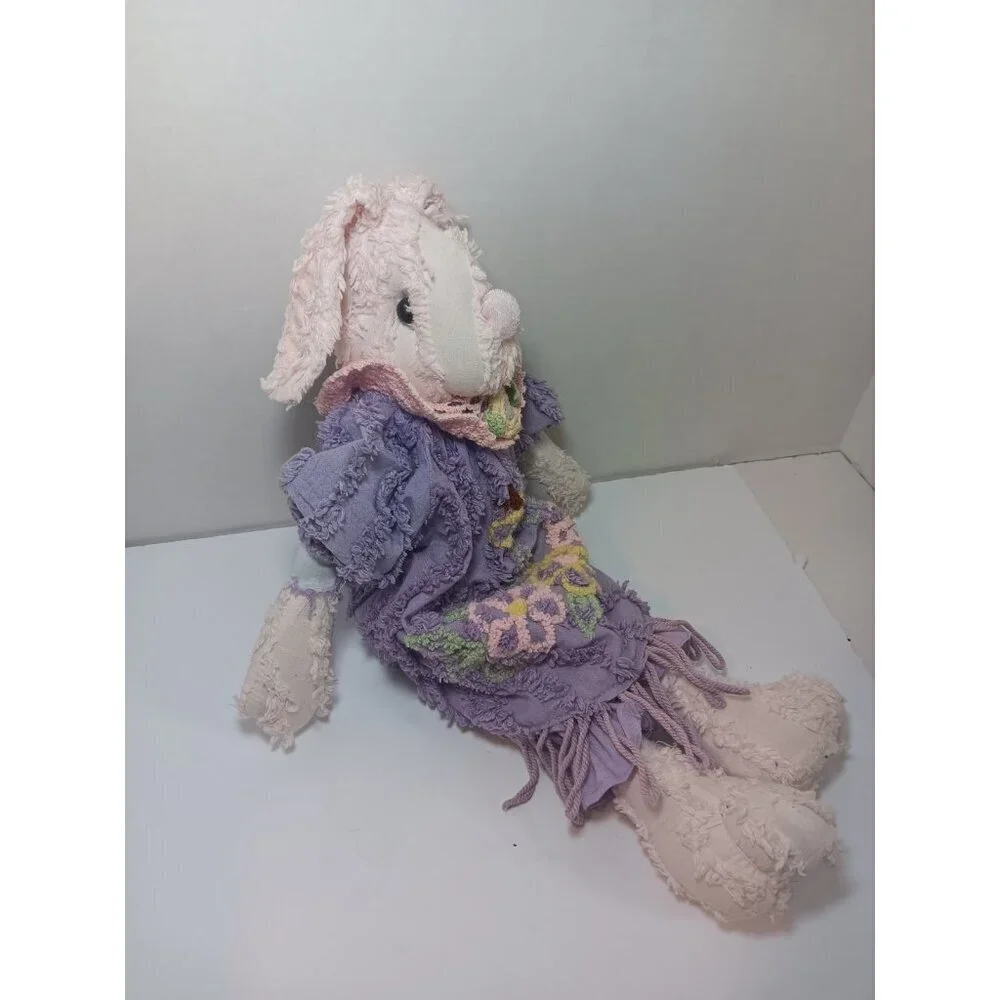 VTG Chenille Bedspread Bunny 16